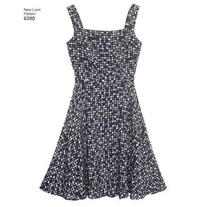 New Look Sewing Pattern 6390 Misses' Dresses with Full Skirt and Bolero