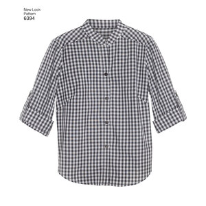 New Look Sewing Pattern 6394 Misses' Button Front Tops