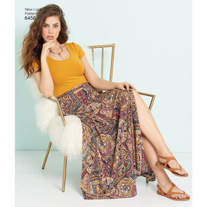 New Look Sewing Pattern 6456 Misses' Easy Wrap Skirts in Four Lengths