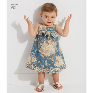 New Look Pattern 6501 Babies' Dress and Romper
