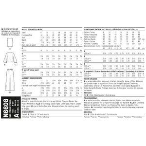 New Look Sewing Pattern N6608 Misses' Jacket, Pants and Top