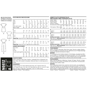 New Look Sewing Pattern N6612 Children's, Girls' Jumpsuit, Romper and Dress