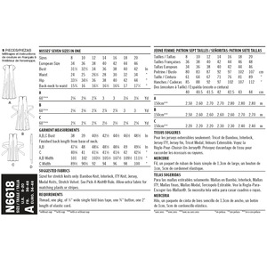 New Look Sewing Pattern N6618 Misses' Dresses In Two Lengths
