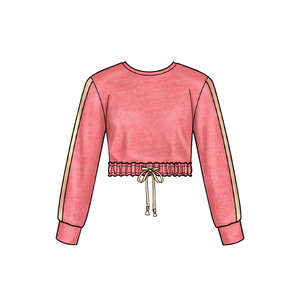 New Look Sewing Pattern N6649 Girls' Knit Dress, Top, Joggers