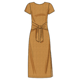 New Look Sewing Pattern N6650 Misses' Knit Dress With Sleeve & Length Variations
