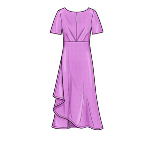 New Look Sewing Pattern N6655 Misses' Dress In Two Lengths With Sleeve Variations