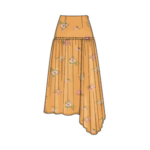 New Look Sewing Pattern N6676 Misses' Skirts With Waist Yoke & Hem Variations