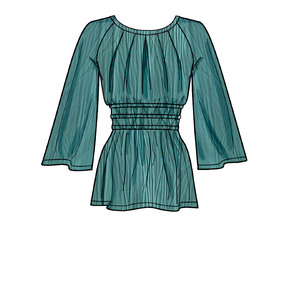 New Look Sewing Pattern N6684 Misses' Tops In Two Lengths