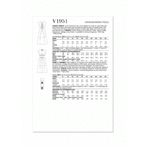 Vogue Patterns V1951y5 Misses’ Dress by Rachel Comey 18-24