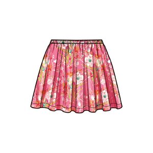Simplicity Sewing Pattern S9963k5 Children & Girls Tops Skirt & Dress size 7-14
