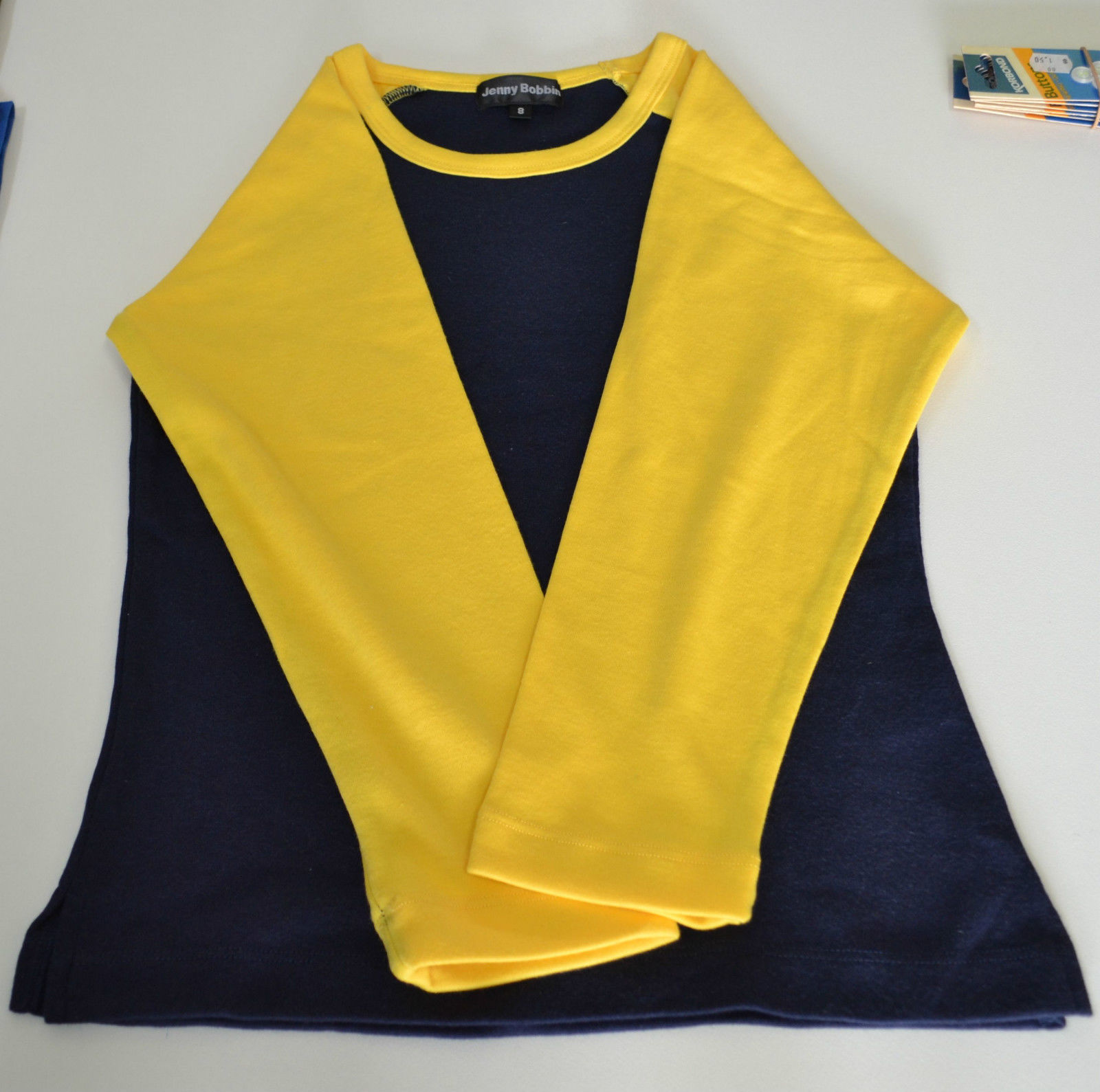 2 x Jenny Bobbin Long Sleeve Ladies T-Shirts as shown Sizes 8 & 10, New ...