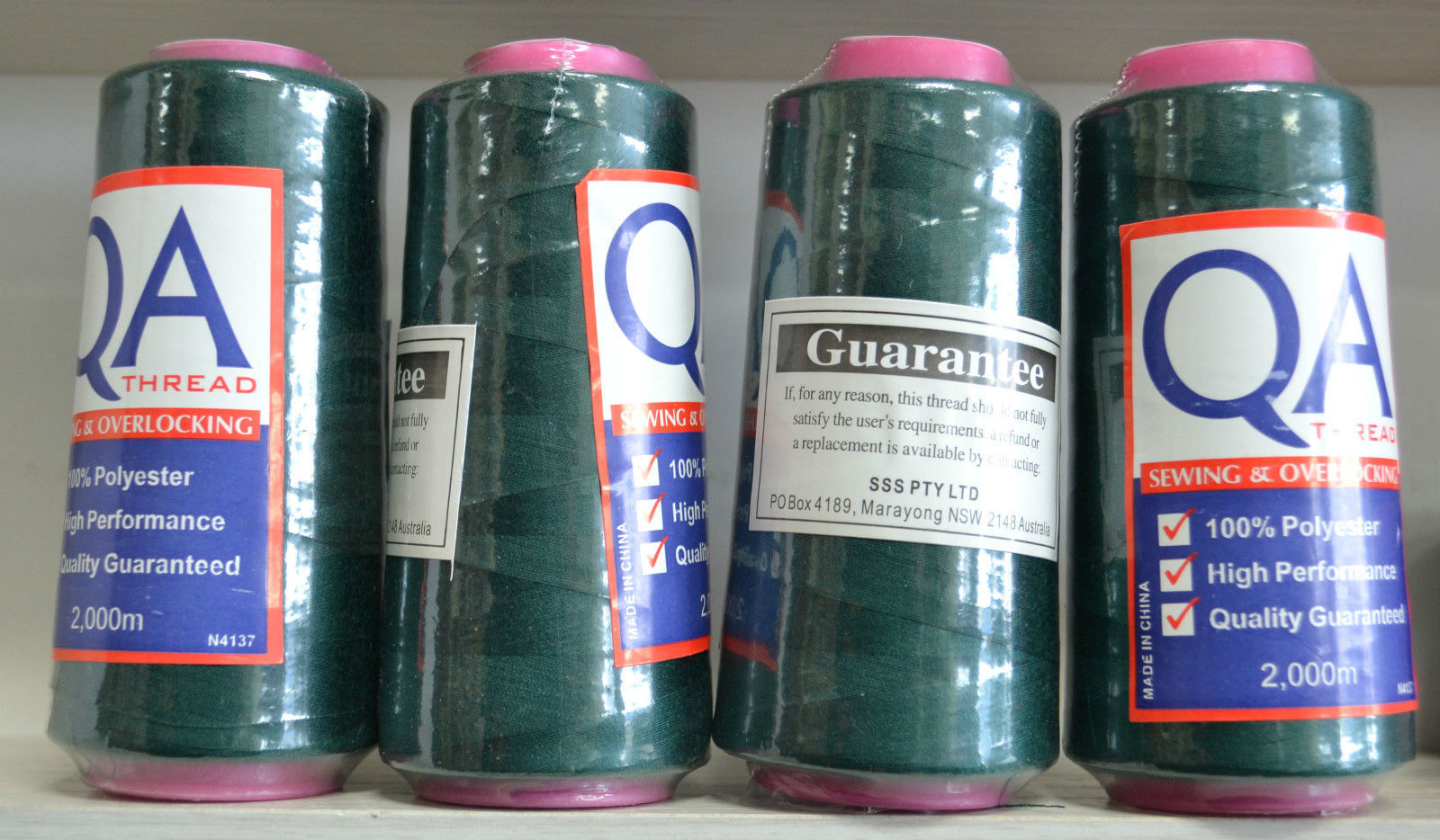 4 Spools QA (Hemline) 2000m Overlocker Sewing Thread, Choose Colour, Full Range - Picture 12 of 161