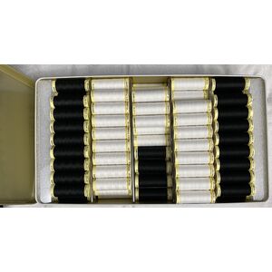 Gutermann Nostalgic 100m Sew-All Thread Box, 180 spools (90 Black, 90 White)