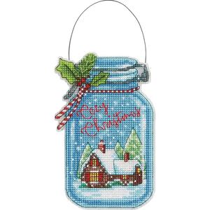 CHRISTMAS JAR ORNAMENTS Counted Cross Stitch Kit, 70-08964