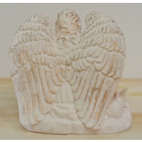New Boxed, Guardian Angel of all Animals in Ivory Coloured Resin, 90mm Statue