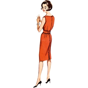 1960s Misses' Shallow Necked Jumper Sizes 18-26, Butterick Sewing Pattern 6955y5