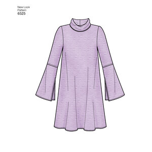 New Look Pattern 6525 Misses' Knit Dress