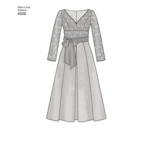 New Look Pattern 6526 Misses' Dress with Bodice Variations