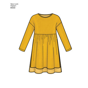New Look Pattern 6533 Misses' Babydoll Top with Leggings