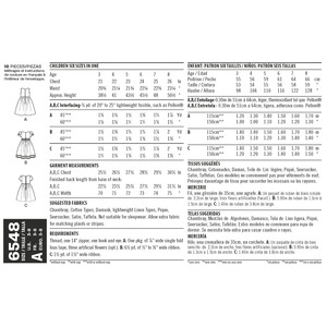 New Look Pattern 6548 Child's Party Dress