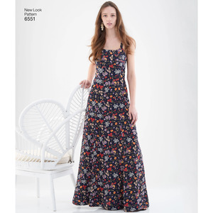New Look Pattern 6551 Misses' Gowns