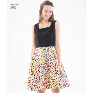 New Look Pattern 6553 Misses' Dress in Two Lengths