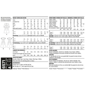 New Look Sewing Pattern 6571 Misses' Dresses