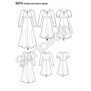 New Look Sewing Pattern 6574 Misses' Dresses