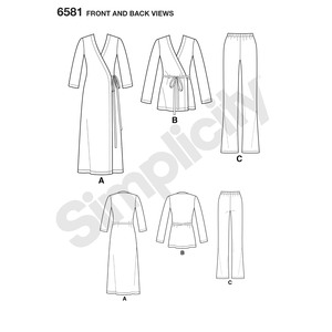 New Look Sewing Pattern 6581 Misses' Easy Knit Sportswear