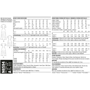 New Look Sewing Pattern N6594 Misses' Dress In Three Lengths