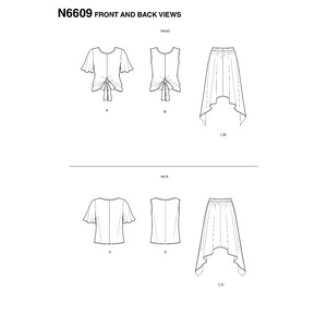 New Look Sewing Pattern N6609 Misses' 2-Piece Dress