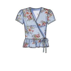 New Look Sewing Pattern N6720 Misses' Tops Sizes 6-18