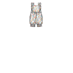 New Look Sewing Pattern N6738 Babies' Rompers and Dress
