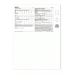 New Look Sewing Pattern N6743 Misses’ Tops
