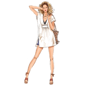 Misses' Caftan in Two Lengths New Look Sewing Pattern N6795