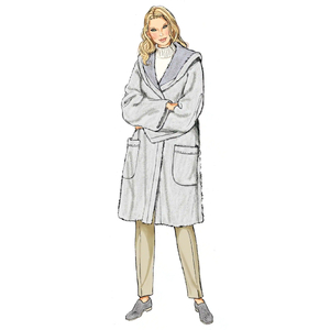 Misses’ Coat in Two Lengths & Jacket, Sizes XS-XL, New Look Sewing Pattern 6811