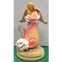 Christening Angel with Baby Boy Statue, On Your Christening, 115 x 67mm, Beautiful Gift Item