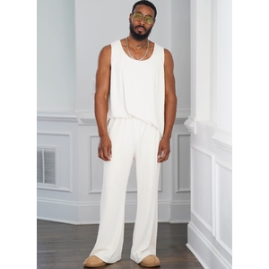 Men’s Robe, Knit Tank Top, Trousers & Shorts by Norris Danta Ford, Sz S-XXL Simplicity Sewing Pattern 9931A