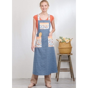 Misses’ Pullover Aprons, XS-XL, Simplicity Sewing Pattern 9938