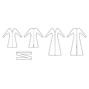 Simplicity Sewing Pattern S3046K5 Misses’ Knit Dress in Two Lengths, Forward or Backward & Sash Sizes 8-16