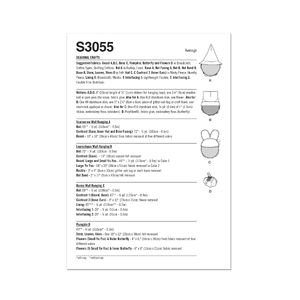 Simplicity Sewing Pattern S3055 Seasonal Crafts