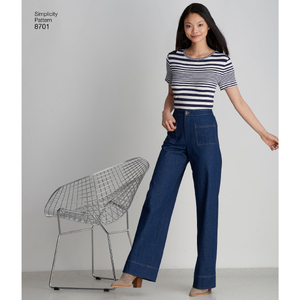 Simplicity Sewing Pattern 8701 Women's Trousers with Options for Design Hacking U5 Sizes 16-24