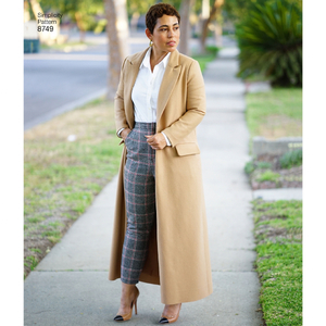Simplicity Sewing Pattern 8749 Women's / Plus Size Mimi G Style Coat and Pant BB Sizes 20W-28W
