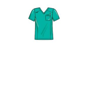 Simplicity Sewing Pattern S9650 Unisex Knit Scrubs Sizes XXS to XXL