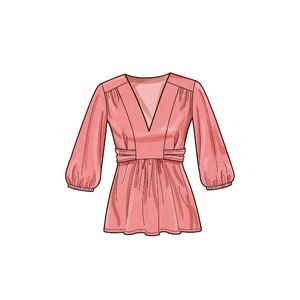 Simplicity Sewing Pattern S9748H5 Misses' Top with Sleeve Variations Sizes 6-14