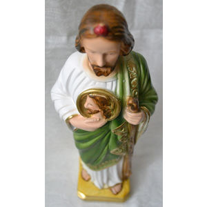 SAINT JUDE Plaster Statue, 30cm (12") High, New, Sturdy Solid Based Statue