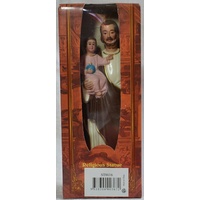 Saint Joseph Statue, Plastic, 155mm (6") High x 50mm Wide x 35mm Deep