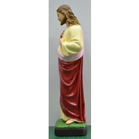 SACRED HEART OF JESUS Indoor / Outdoor Polyvinyl Statue 30cm Virtually Unbreakable