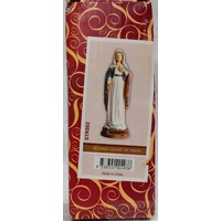 Sacred Heart Of Mary Statue, Resin, 135mm (5.4") H x 45mm W x 45mm D
