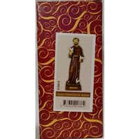 Saint Francis Of Assisi Statue, Resin, 150mm (6") High x 45mm Wide x 45mm Deep